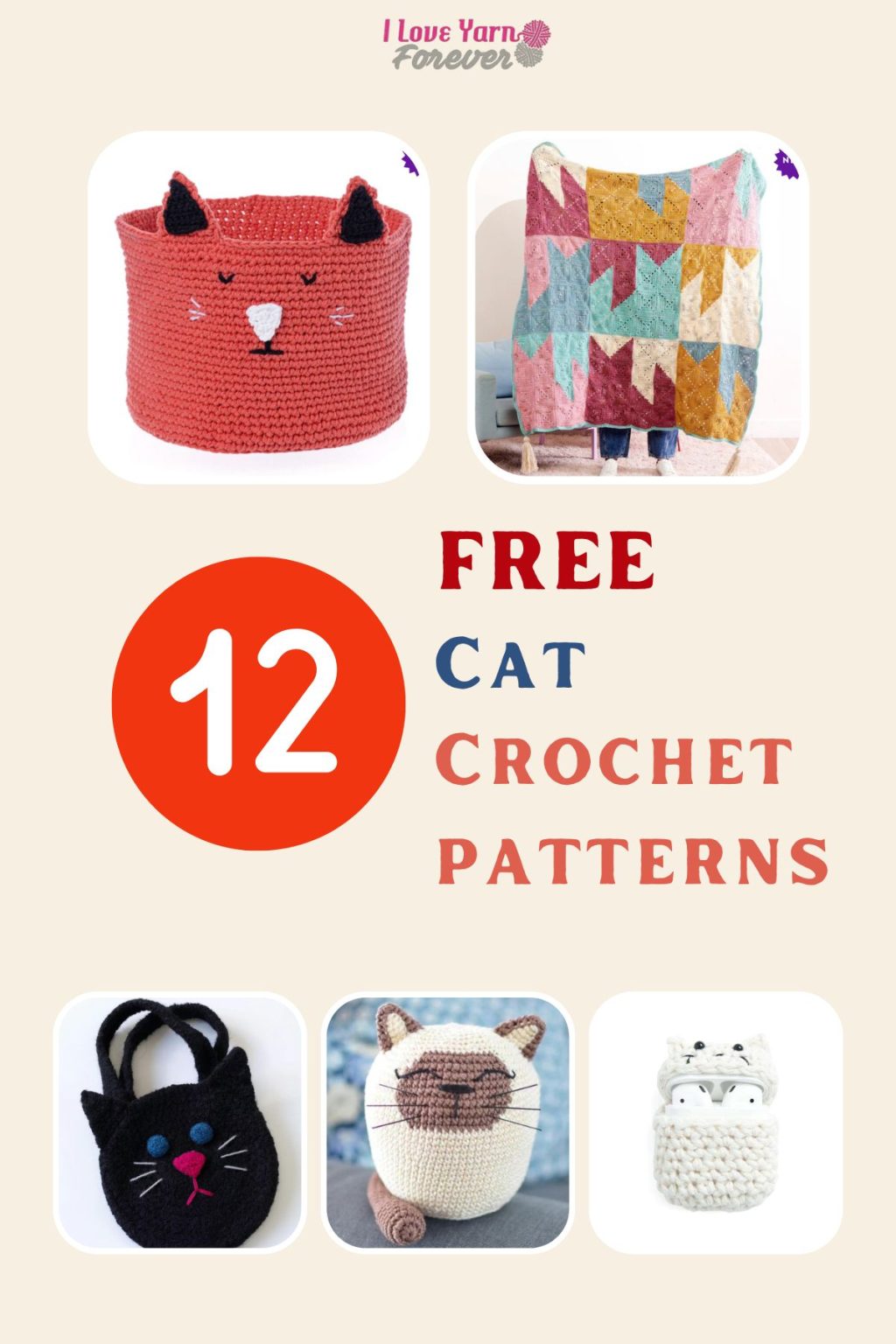 Top 12 Free Cat Crochet Patterns - I Love Yarn Forever