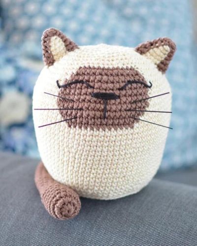 Cat Door Stopper - Free Crochet Pattern