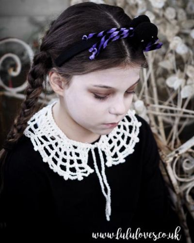 Halloween Web Collar  - Free Crochet Pattern