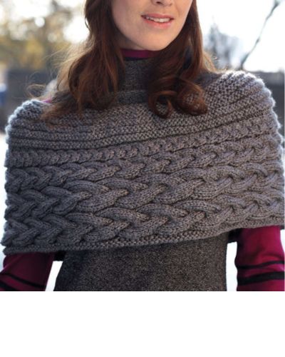 Shoulder Shrug Poncho - Free Knitting Pattern
