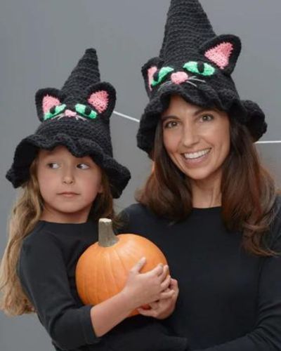 Witchy Cat Hat - Free Crochet Pattern