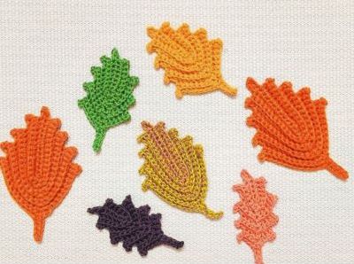 Autumn Fall Leaves - free crochet pattern