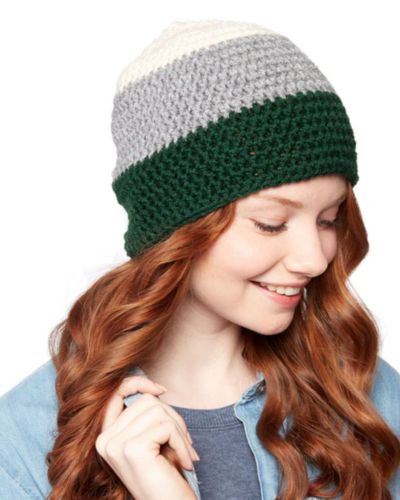 Bold Stripe Crochet Hat - Free Crochet Pattern
