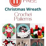 Christmas Wreath Crochet Patterns ILYF Pinterest