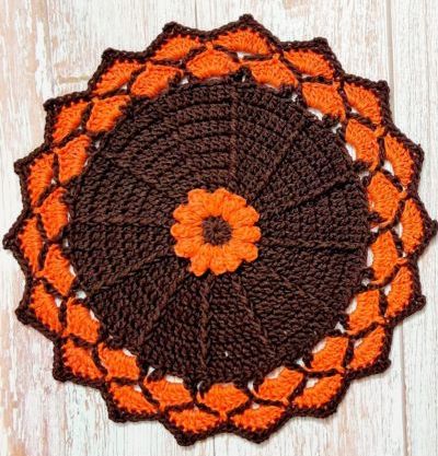 Fall Decor Autumn Placemat Crochet - Free Crochet Pattern