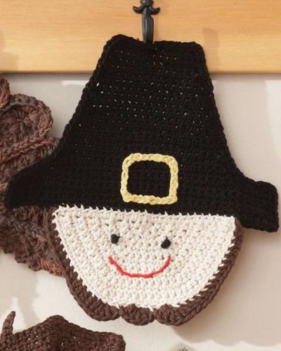 Pilgrim Dishcloth - Free Crochet Pattern