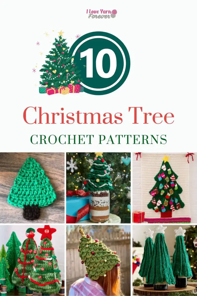 Christmas Tree Crochet Patterns roundup Pinterest ILYF