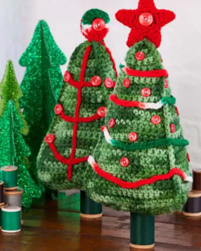 Christmas Tree Duo - Free Crochet Pattern
