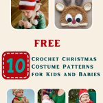 Crochet Christmas Costume Patterns for Kids and Babies roundup - Pinterest ILYF