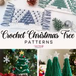 Crochet Christmas Tree Patterns roundup - Pinterest ILYF