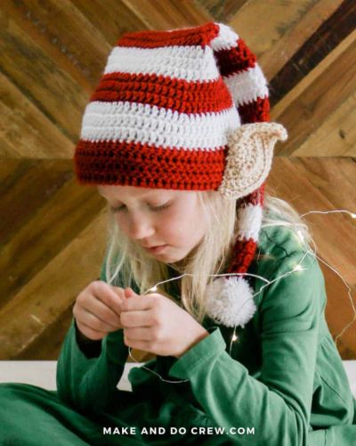 Elf Hat With Ears - free crochet pattern