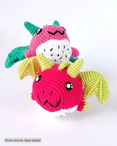 Dragon Fruit - Free Crochet Pattern