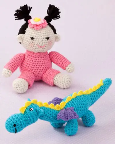 Gracie and her Dragon - Free Crochet Pattern