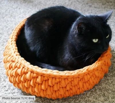 Big Little Pet Bed - free crochet pattern