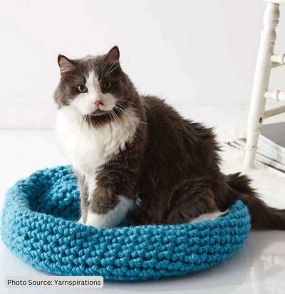 Cat Nap Nest  - free crochet pattern
