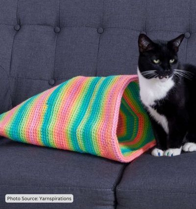 Cat Pouch - free crochet pattern