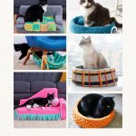 Crochet Cat Bed Patterns roundup ILYF Pinterest