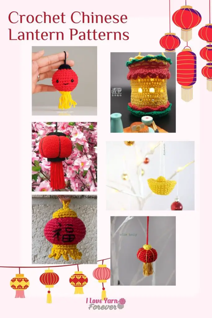 Crochet Chinese Lantern Patterns roundup 1- ILYF Pinterest