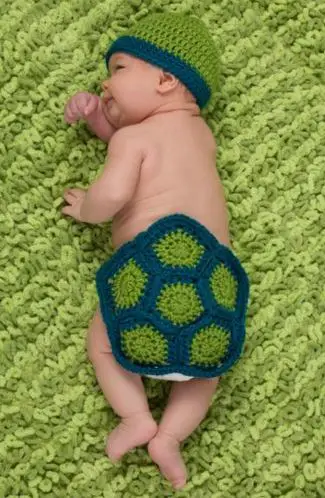Turtle Newborn Photo Prop - Free Crochet Pattern