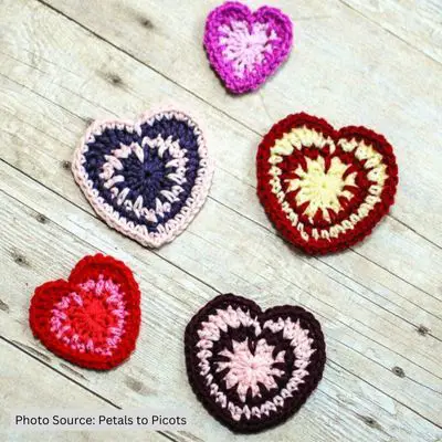 Valentine's Spike Stitch Heart - free crochet pattern