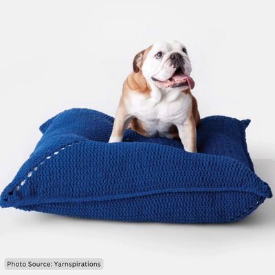 Easy Crochet Pet Bed  - free crochet pattern