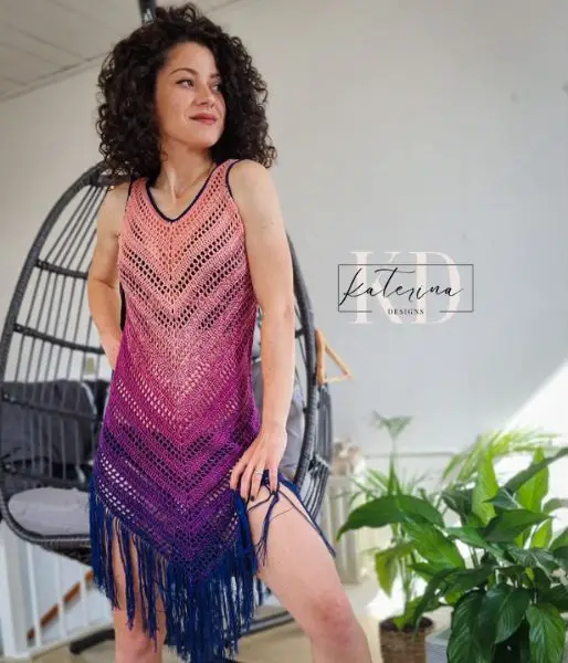 Sea Breeze Cover Up Dress - free crochet pattern