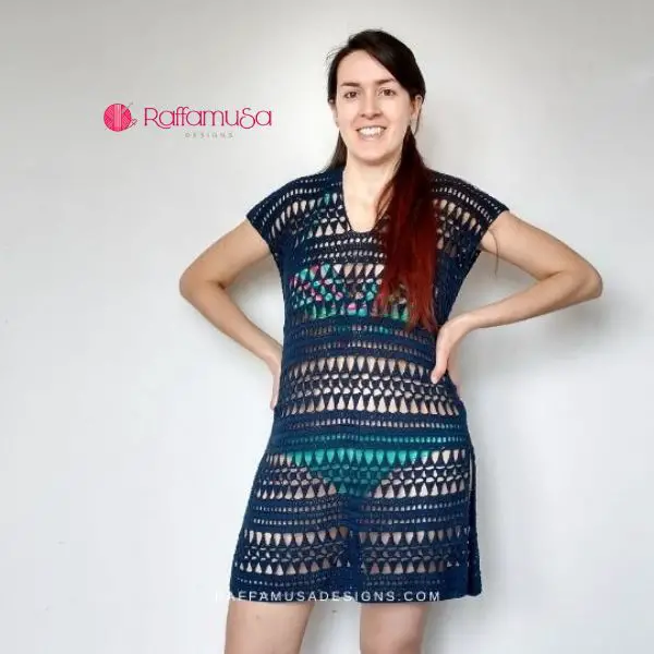 Summer Beach Cover Up Dress - free crochet pattern