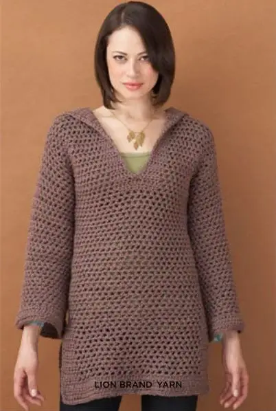 Tunic Beach Cover Up - free crochet pattern